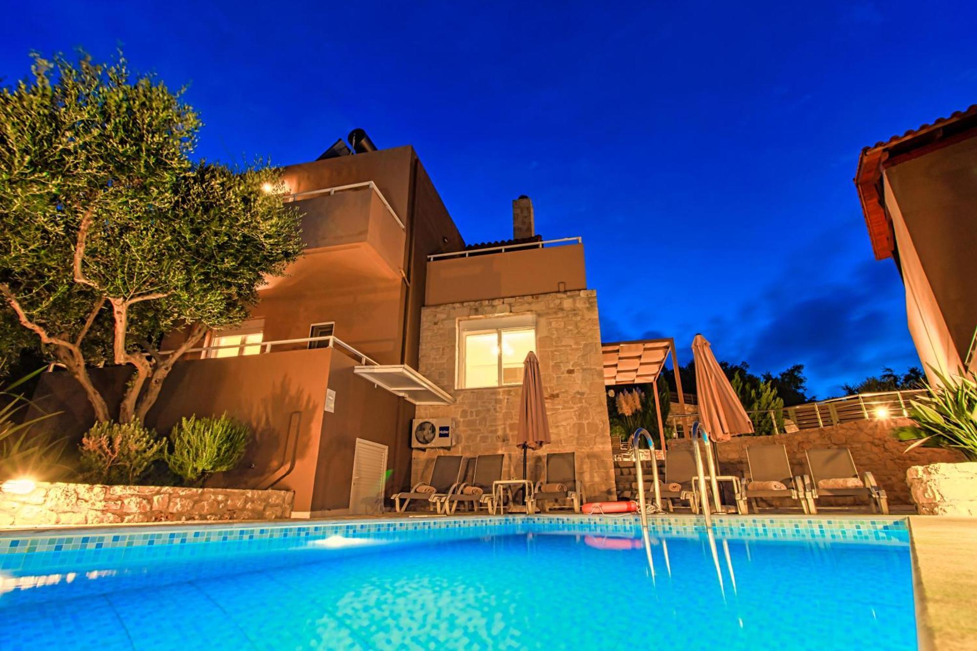 Theo Villas With Sea View Marathokefala Bagian luar foto