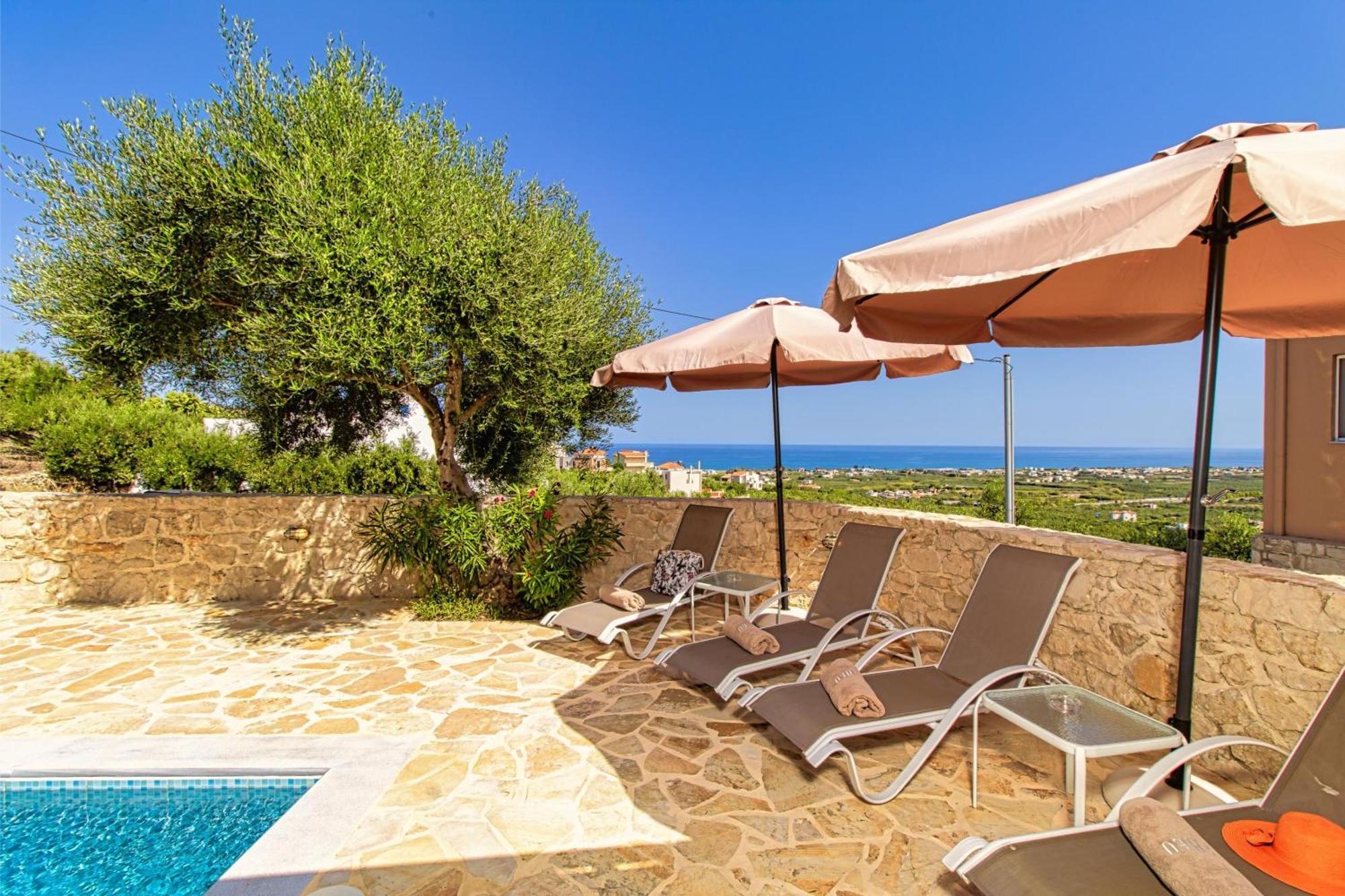 Theo Villas With Sea View Marathokefala Bagian luar foto