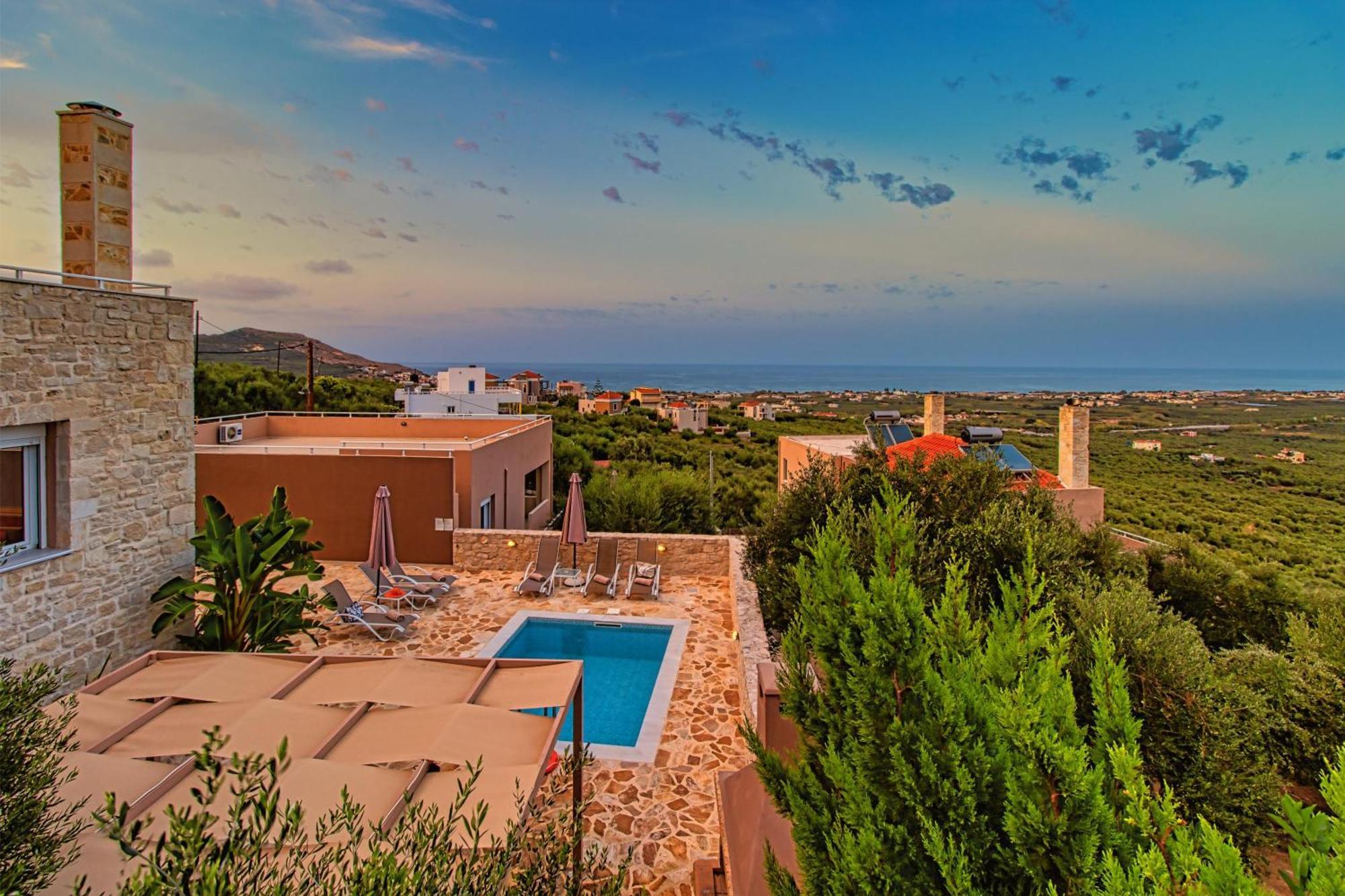 Theo Villas With Sea View Marathokefala Bagian luar foto