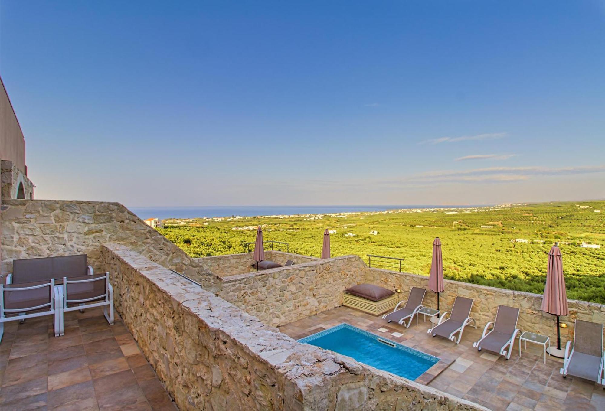 Theo Villas With Sea View Marathokefala Bagian luar foto