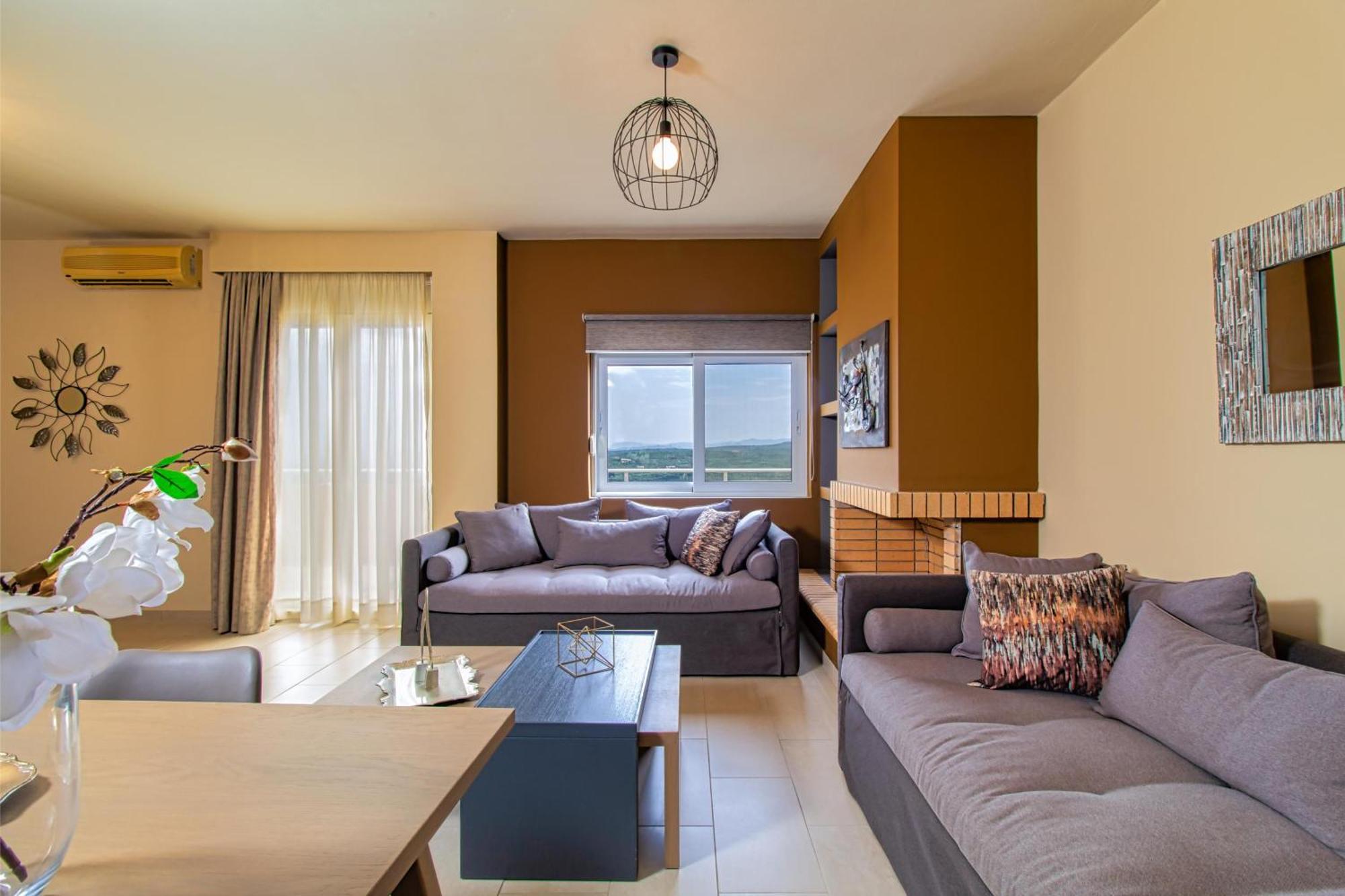 Theo Villas With Sea View Marathokefala Ruang foto